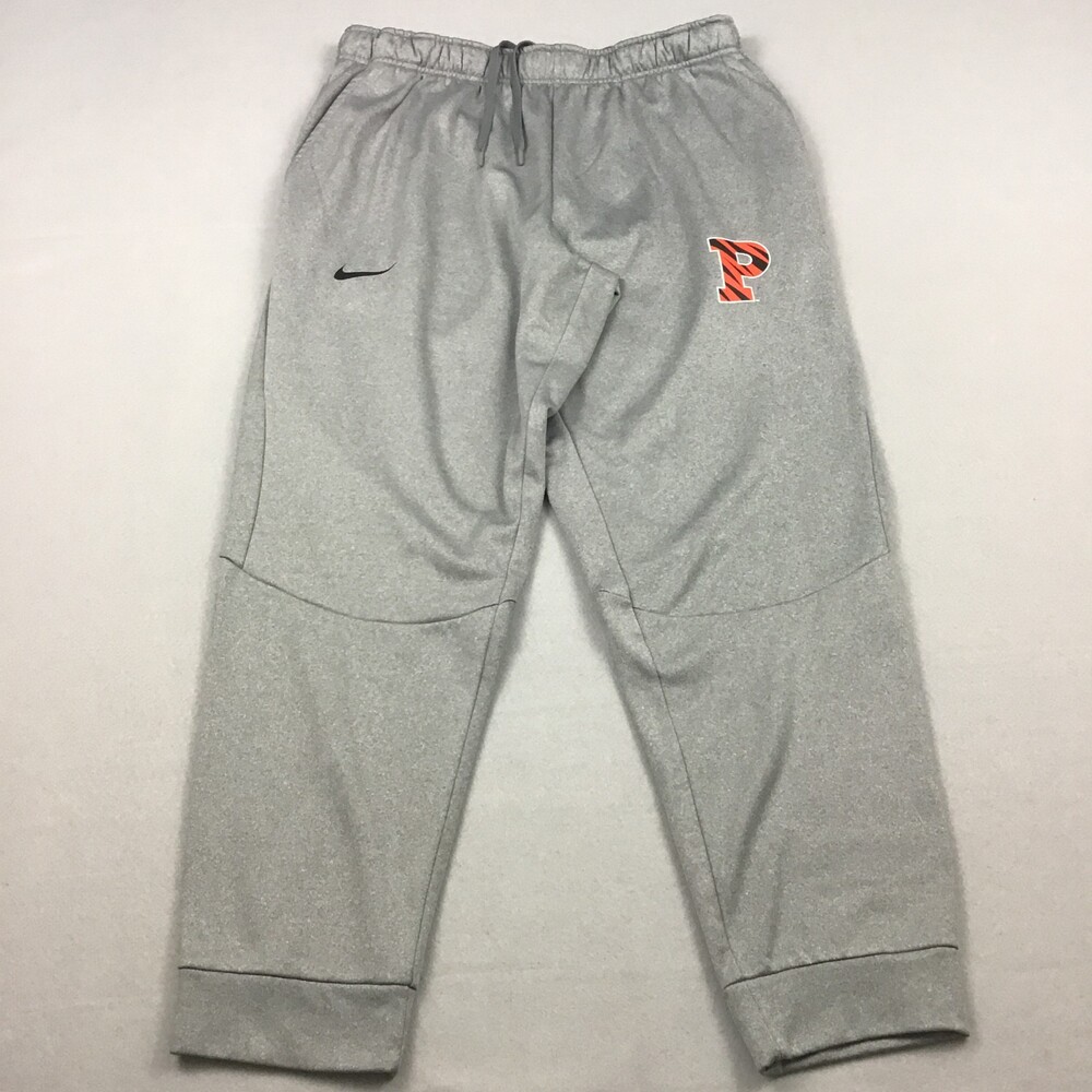 Princeton Tigers Pants Men Extra Large Gray Soild Nike Therma Fit NCAA Pockets